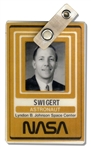 Jack Swigert Personally Owned NASA ID Badge